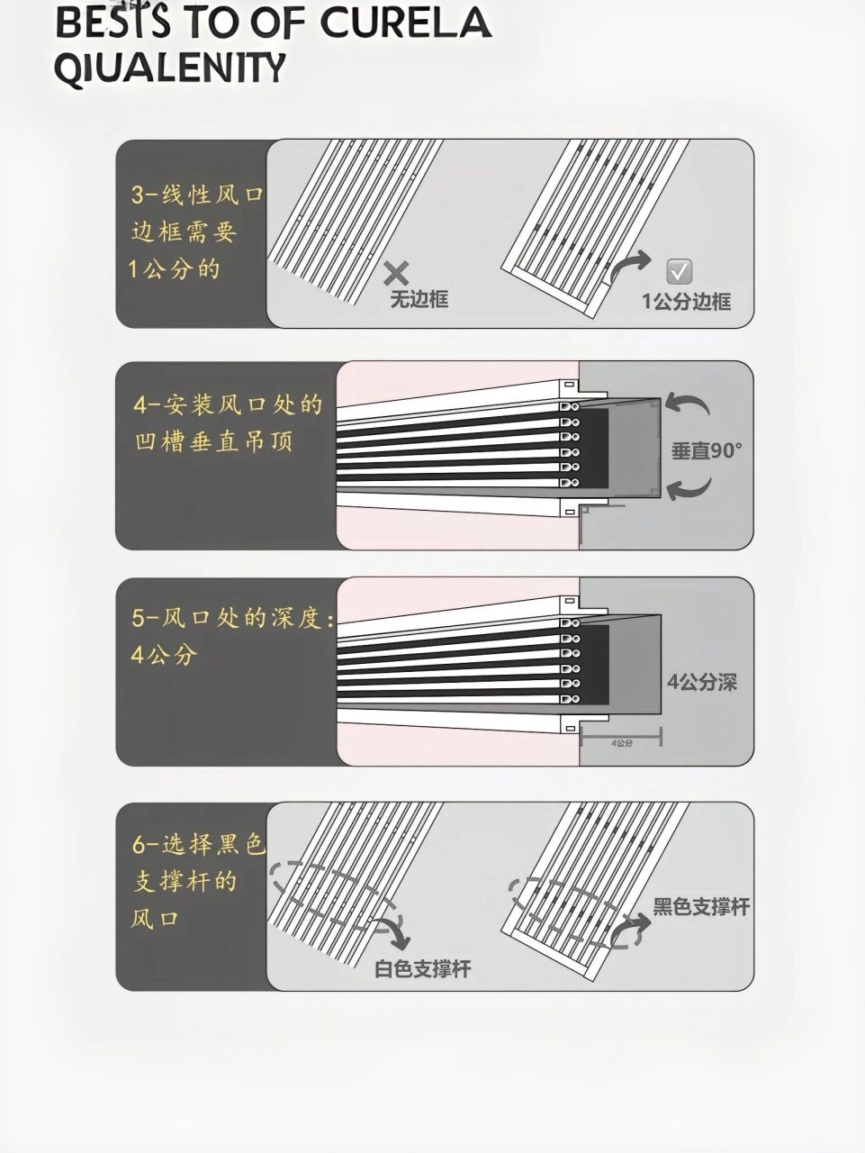 中央空调风口做法