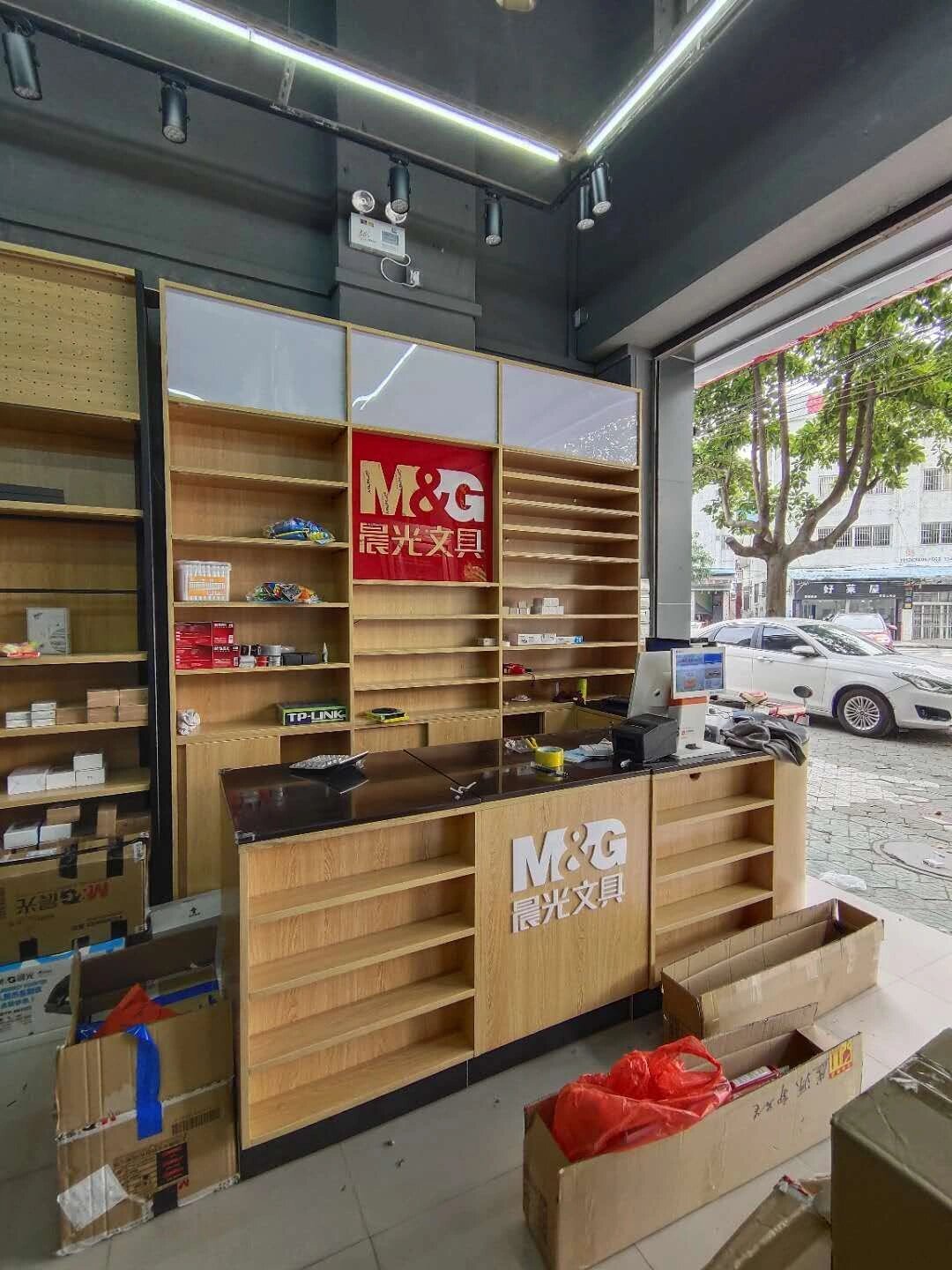 晨光文具店收银台照片图片