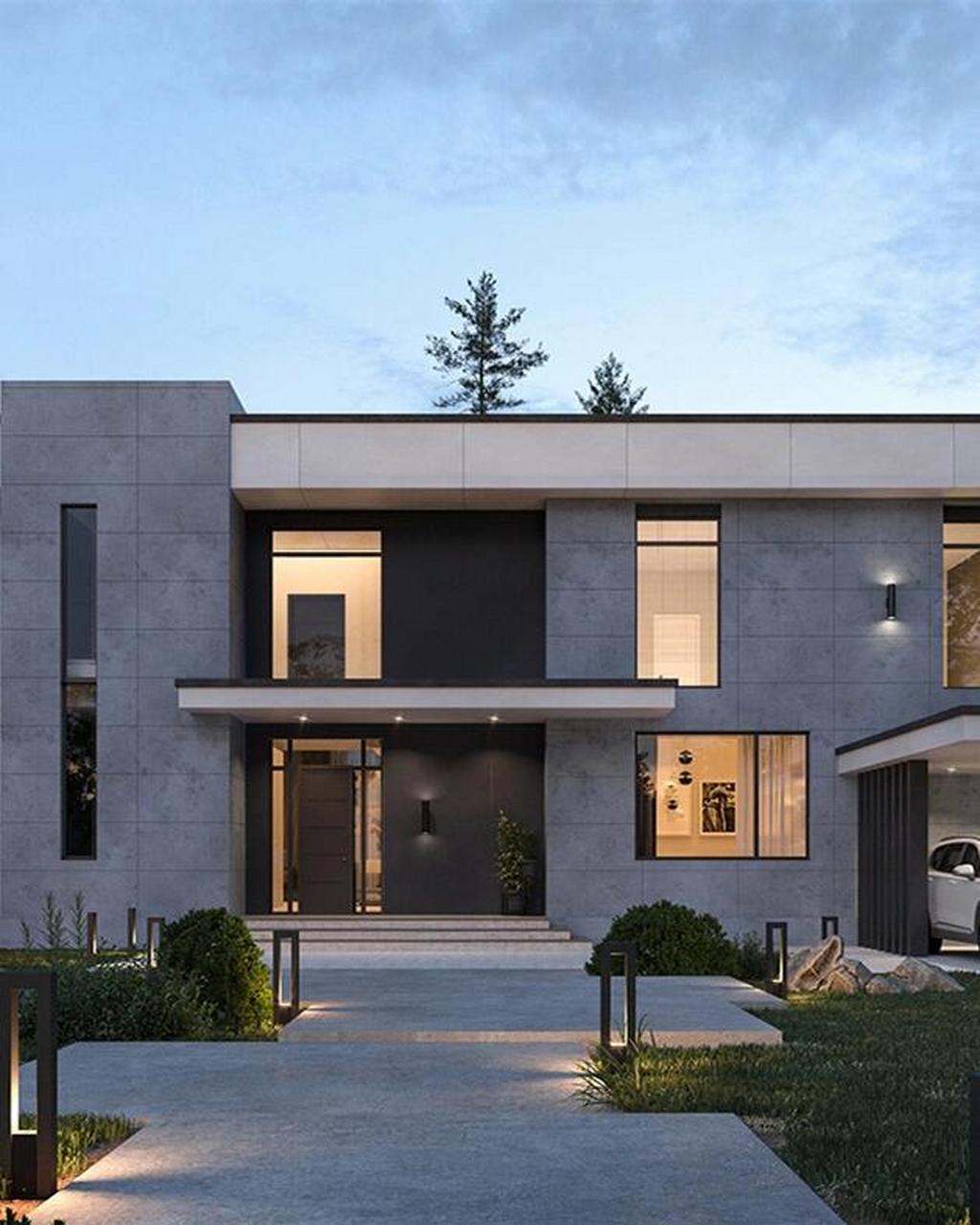 "宅以门户为冠带" 现代别墅门头的典范 *🏠🏠别墅大门,入必由之