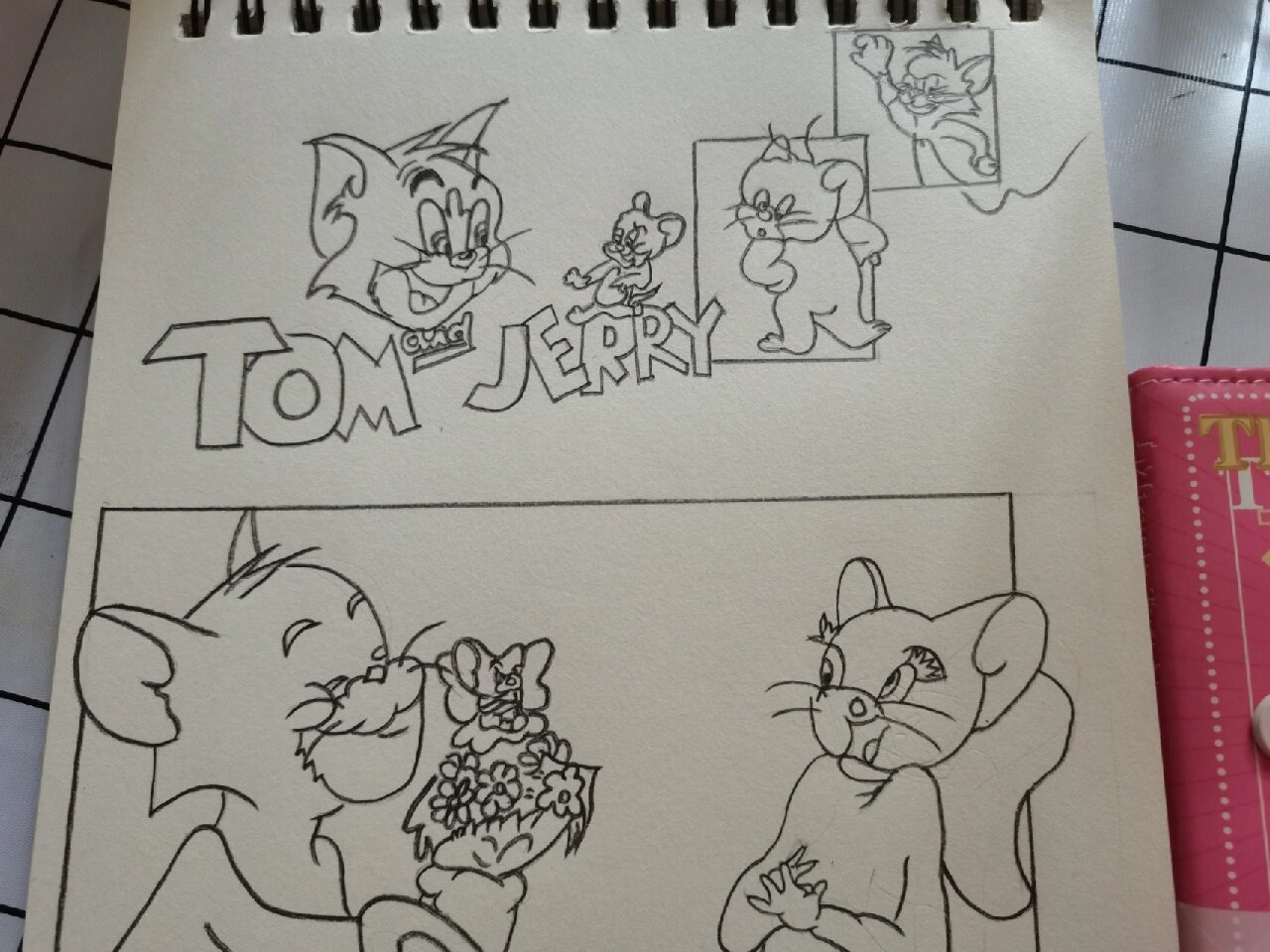 铅笔画第四弹 猫抓老鼠