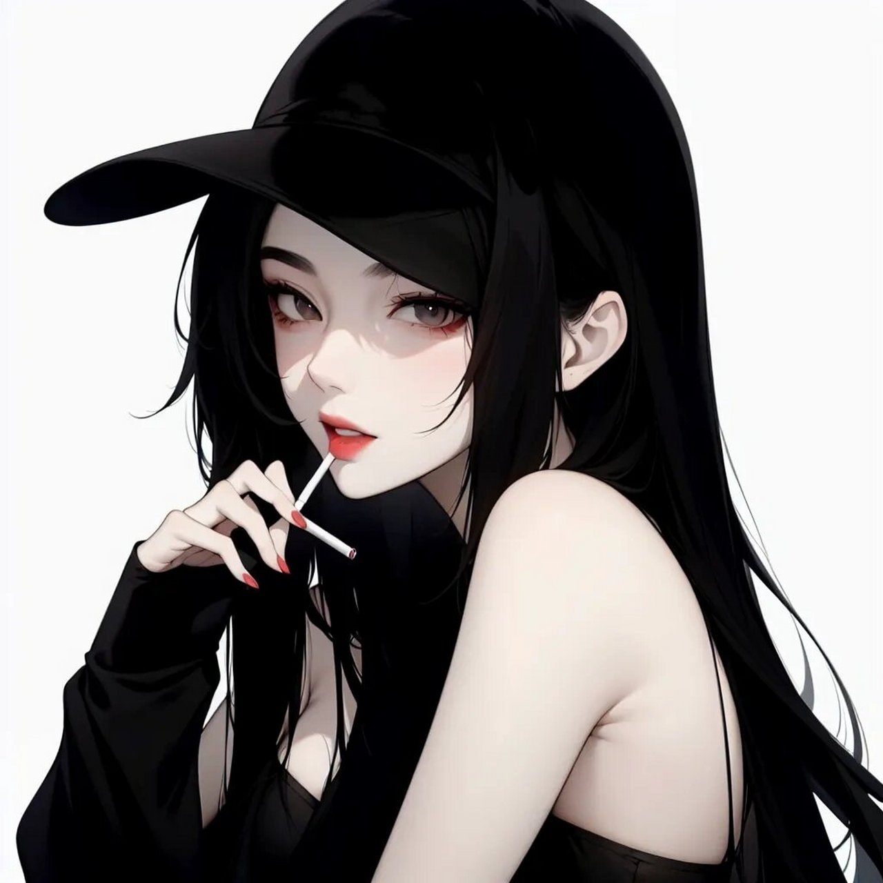 黑色系御姐头像 #御姐头像# #优质女生头像# #好看的女生头像# #好看