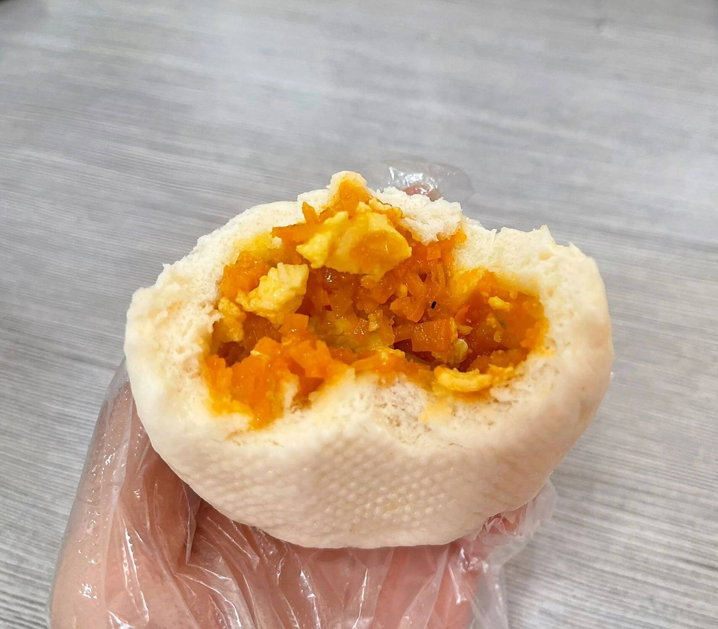 南瓜鸡蛋馅儿大包子75 太好吃了太好吃了太好吃了757575几口