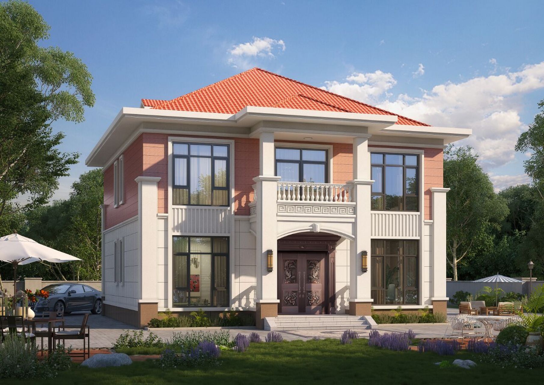 5×13米对称型别墅,外观大方布局正 92房屋概况 编号: dc0994 层数