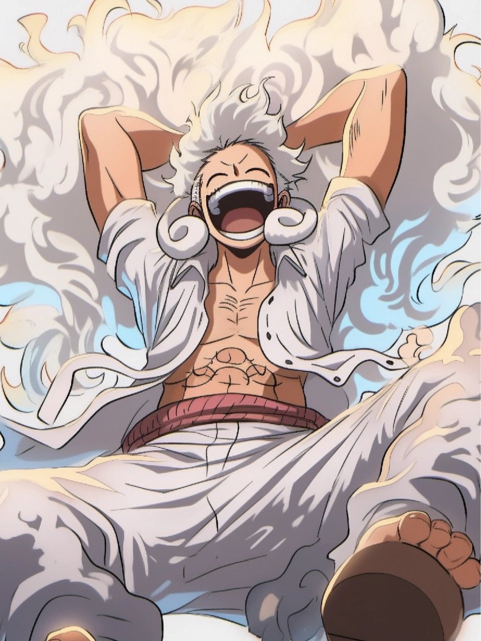 路飞五档火力全开4k高清壁纸分享 涅槃重生,觉醒太阳神尼卡 0202