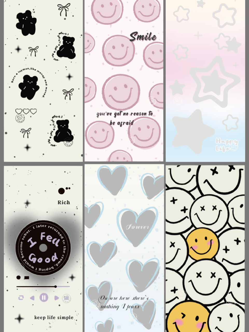 原创壁纸|ins笑脸|简约 未授权9215商用 自用9315自取哟 93