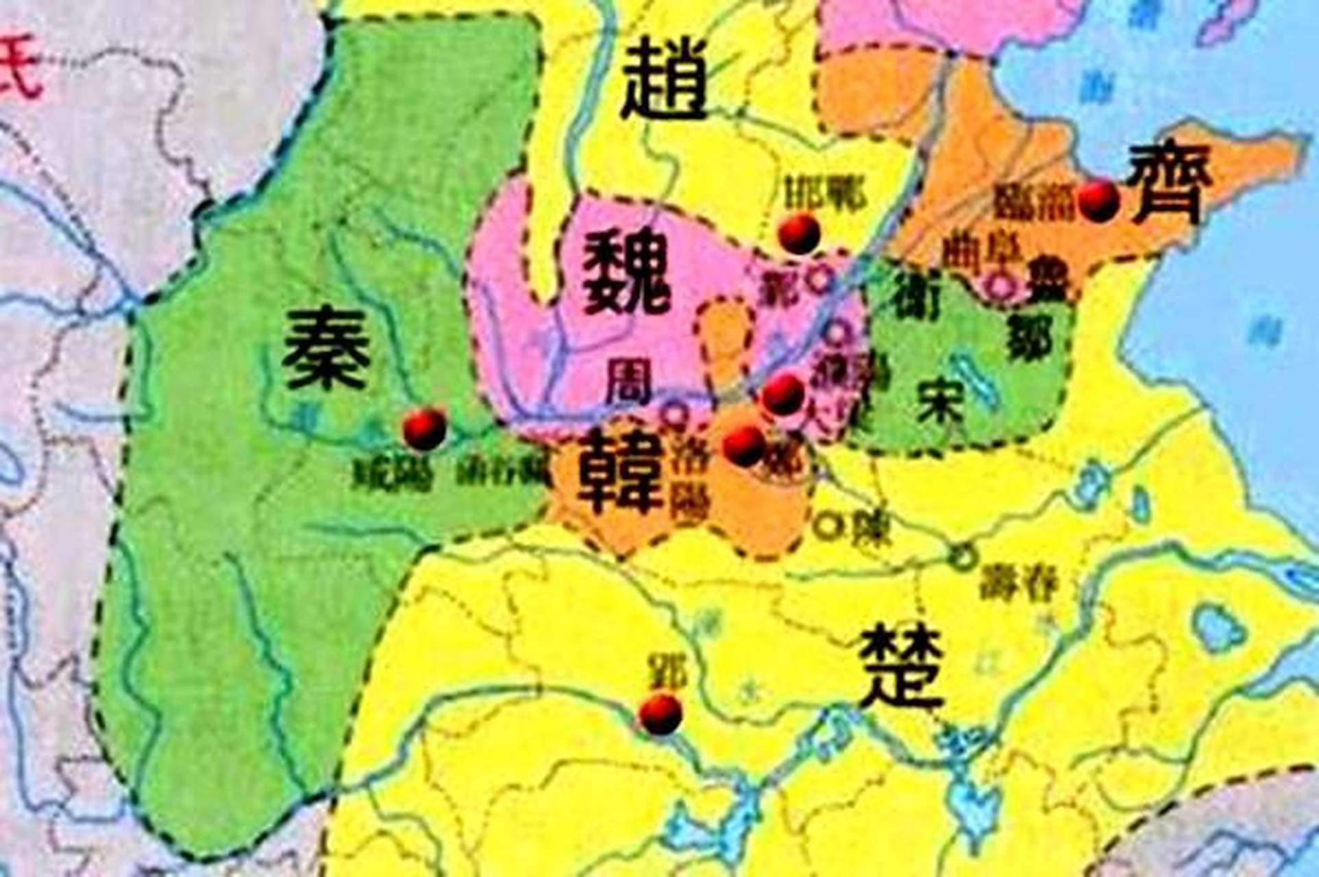 战国七雄的国土面积(单位:平方公里),军队数量,人口数量如下:  秦国