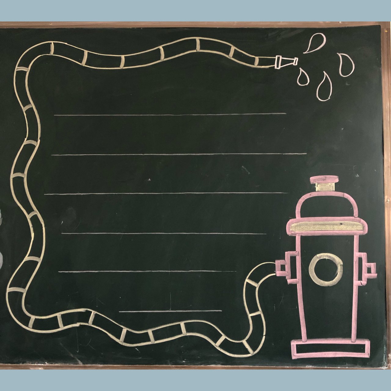 消防安全黑板报 今天只画了一个板块,改天画好发全图90