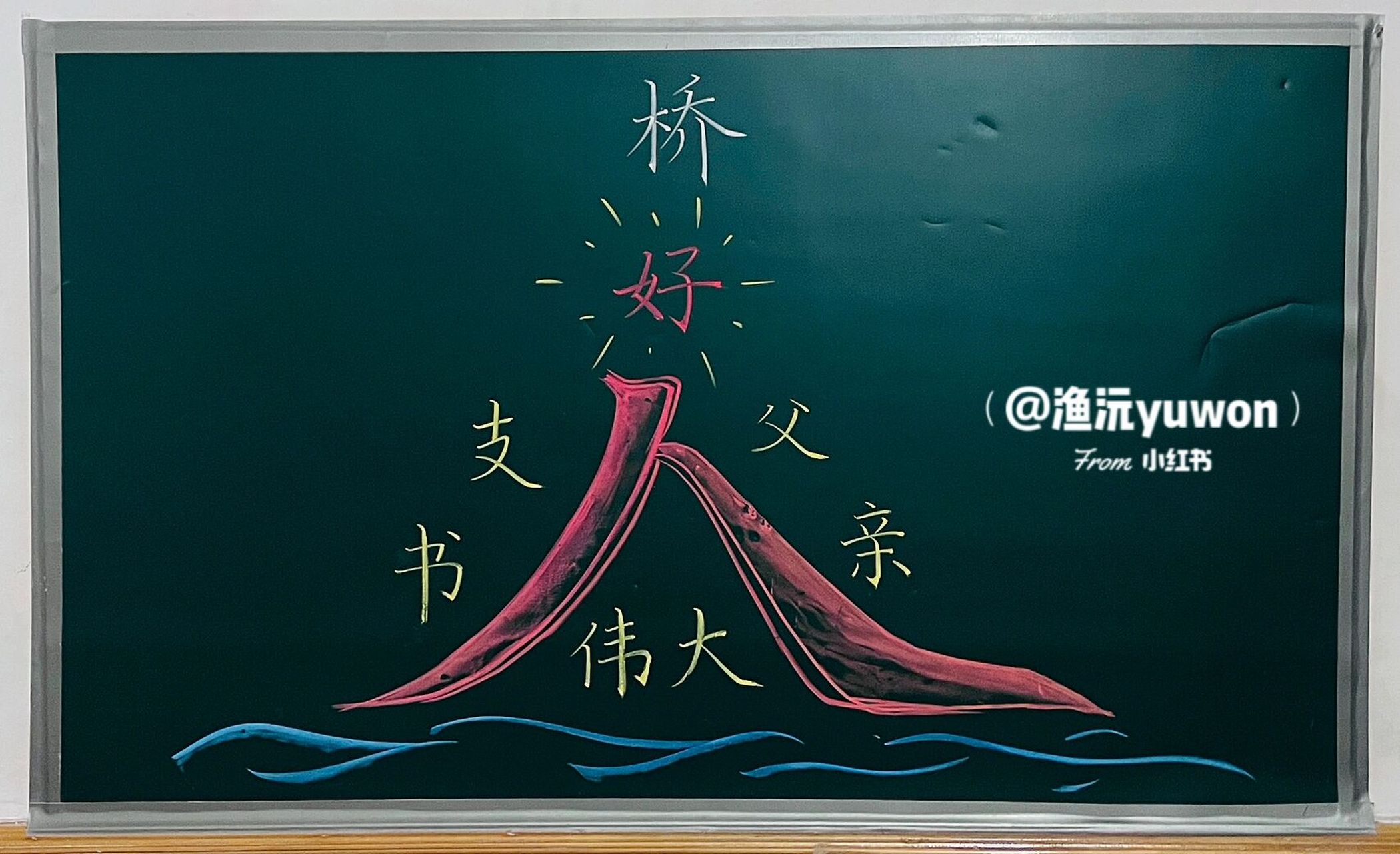 板书设计|六(上)《桥》 上次听了一位优秀同事的公开课,受到了启发,姜