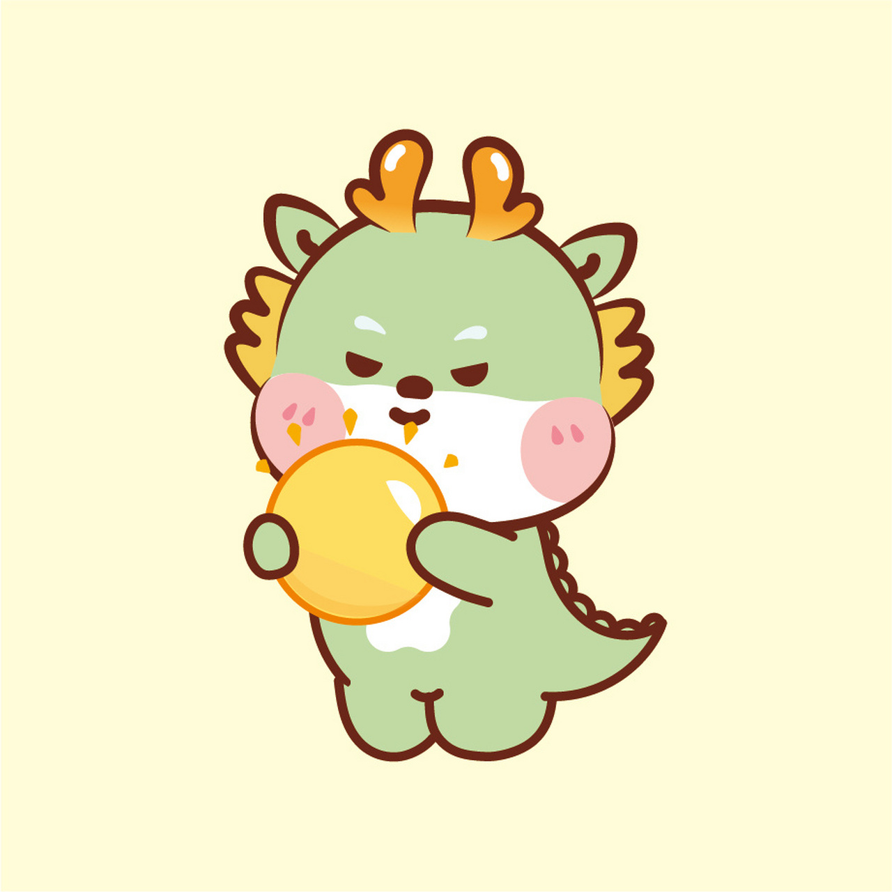 小飞龙ip卡通形象平安喜乐龙宝宝来啦头像 小飞龙ip卡通形象,治愈系ip