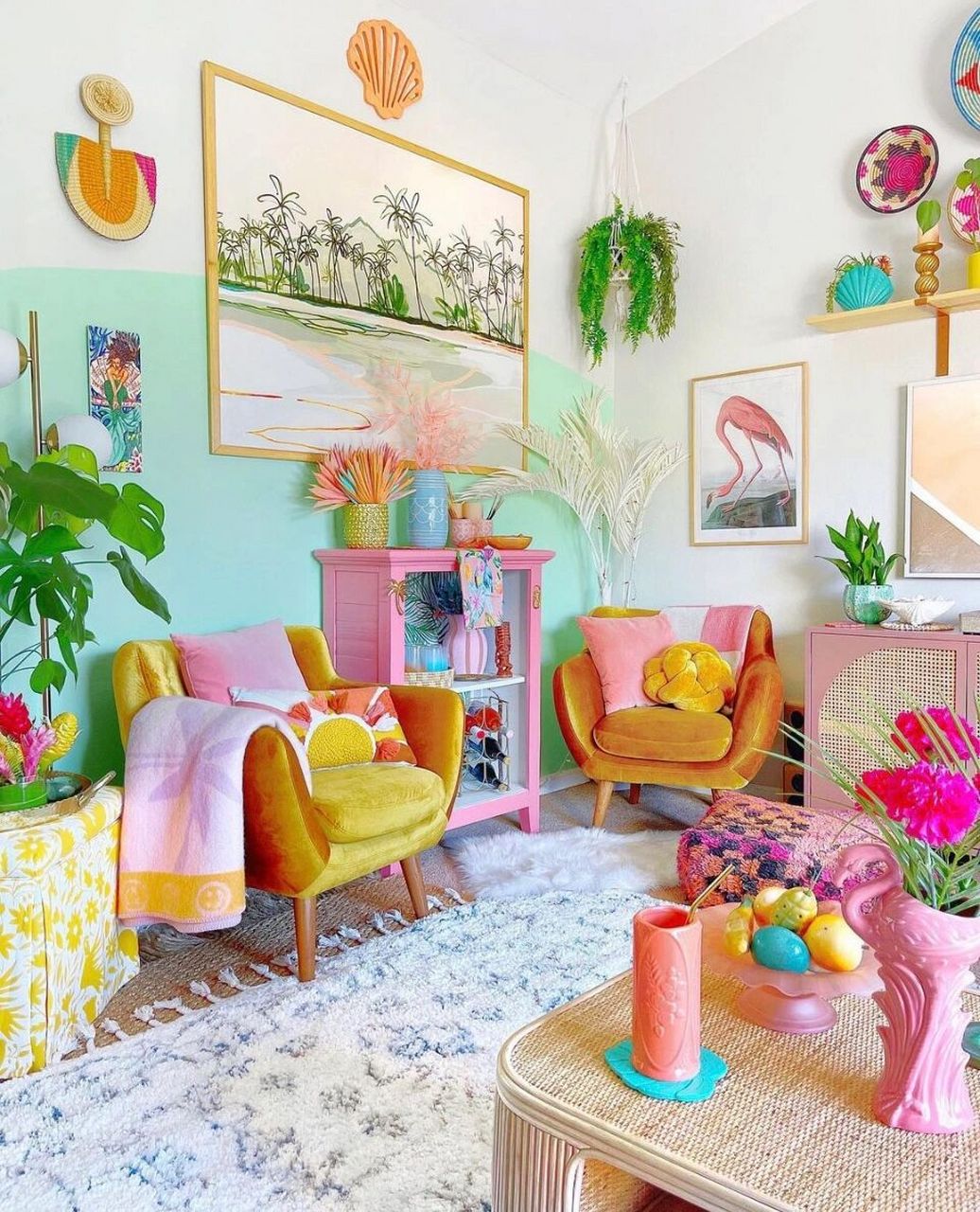 绝美热带风彩色房间78欢迎来到小精灵的家92 房间欣赏78 博主