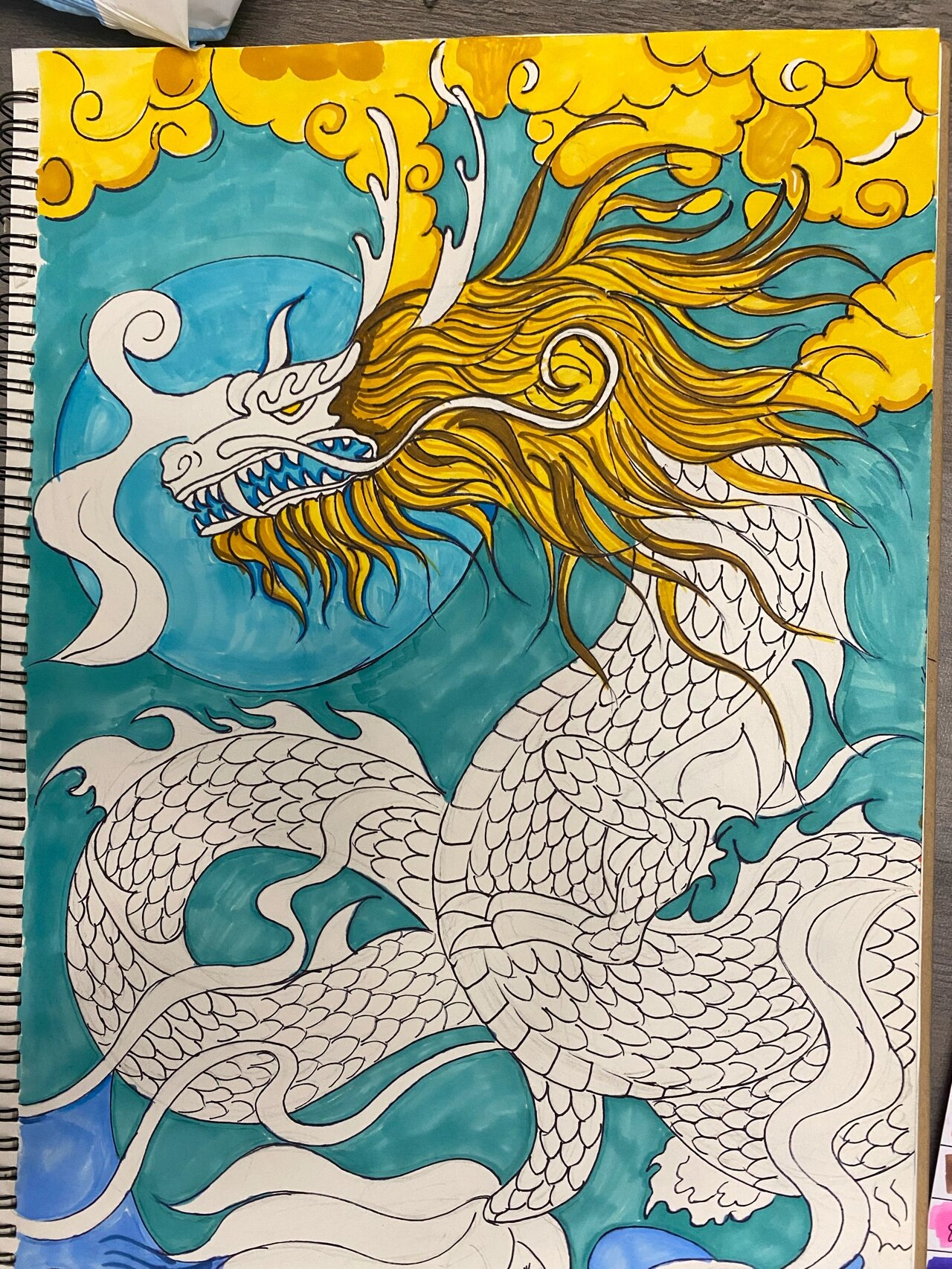     不是原创哦 第一次用马克笔画