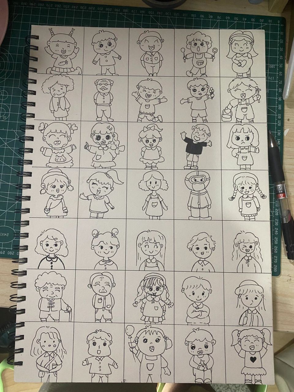 35个人物简笔画 35个人物简笔画又来了  临摹大集合 线条比之前好像