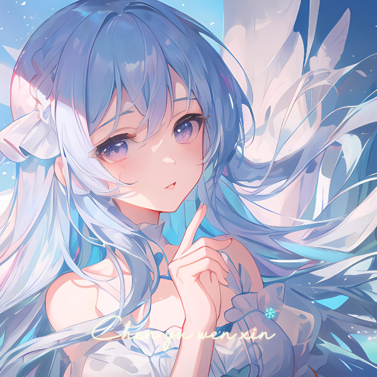 好看的蓝系简约情头03闺蜜头 征途所在是星辰大海95