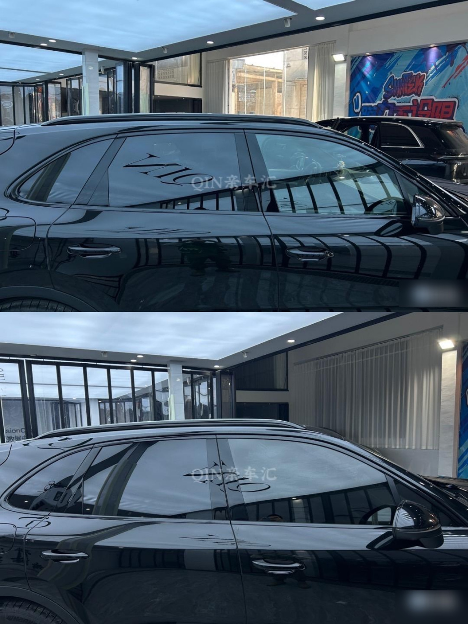 分享保时捷卡宴 |圣科顶级玻璃膜.