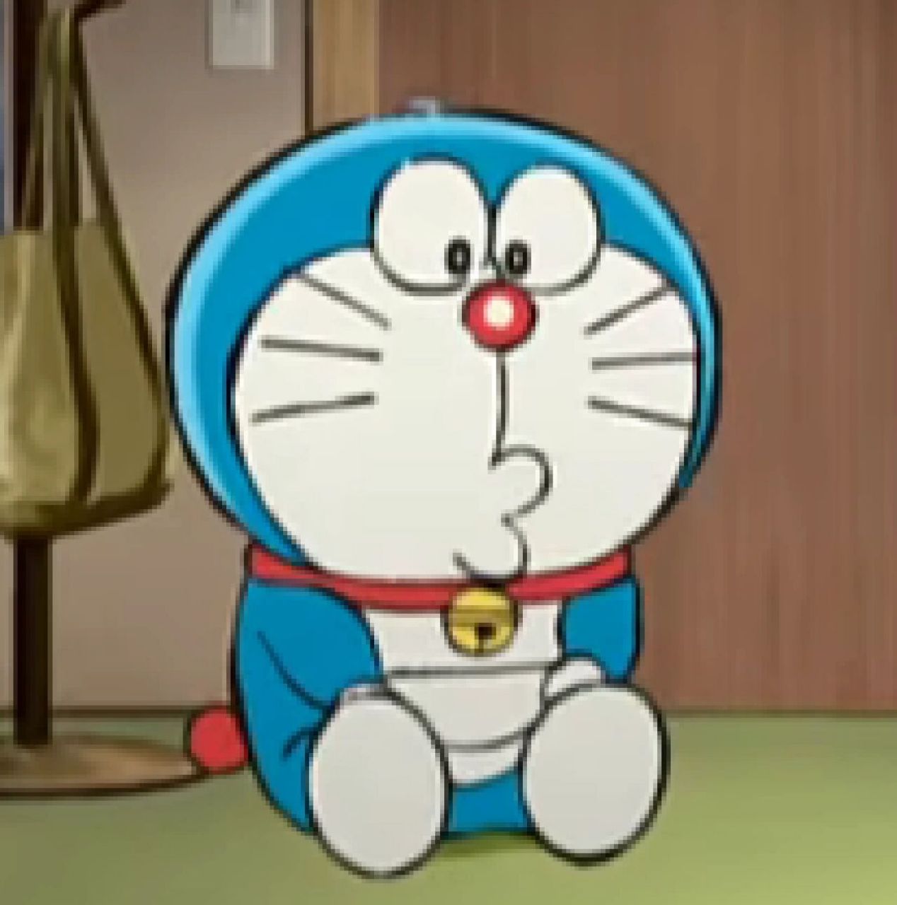 哆啦a梦表情包11.0之嘟嘴的小叮当 考完试看了一部电影自截的表情包