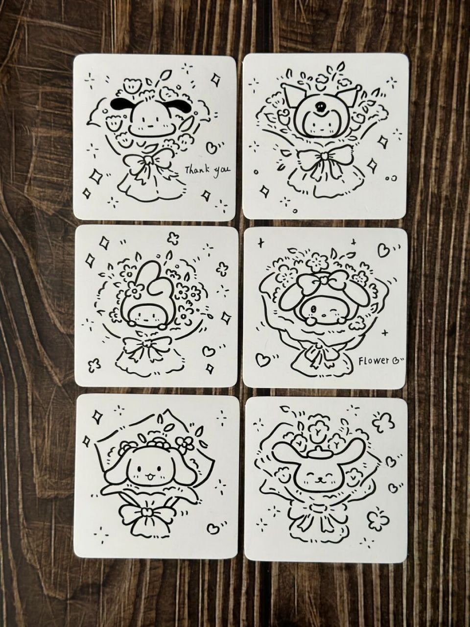 简笔画|12款三丽鸥节日必备花束小卡片合集 #每日一画# #画画的日常