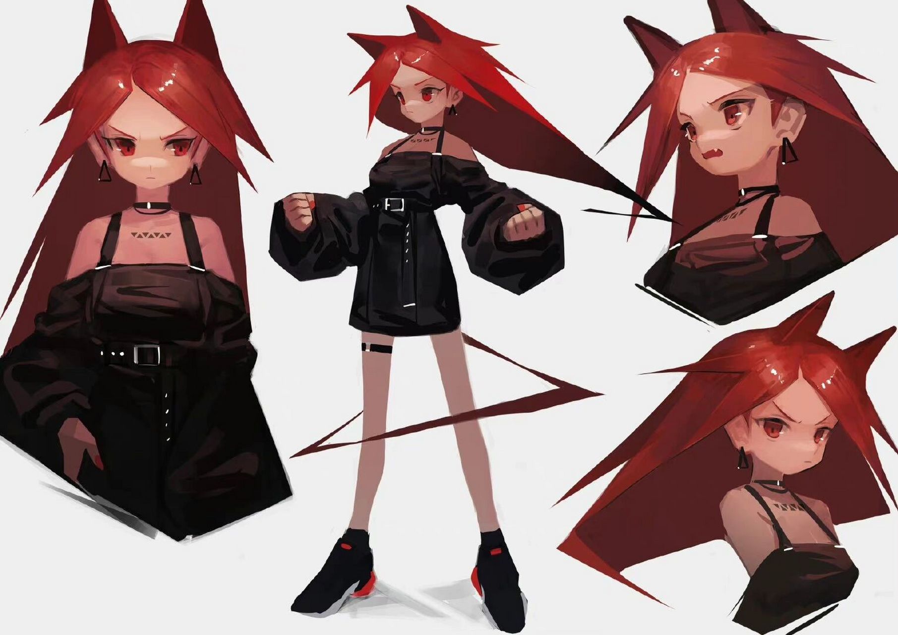 超可爱的立绘人物角色设计绘画参考素材 画师 | ミヤマ #画画# #零