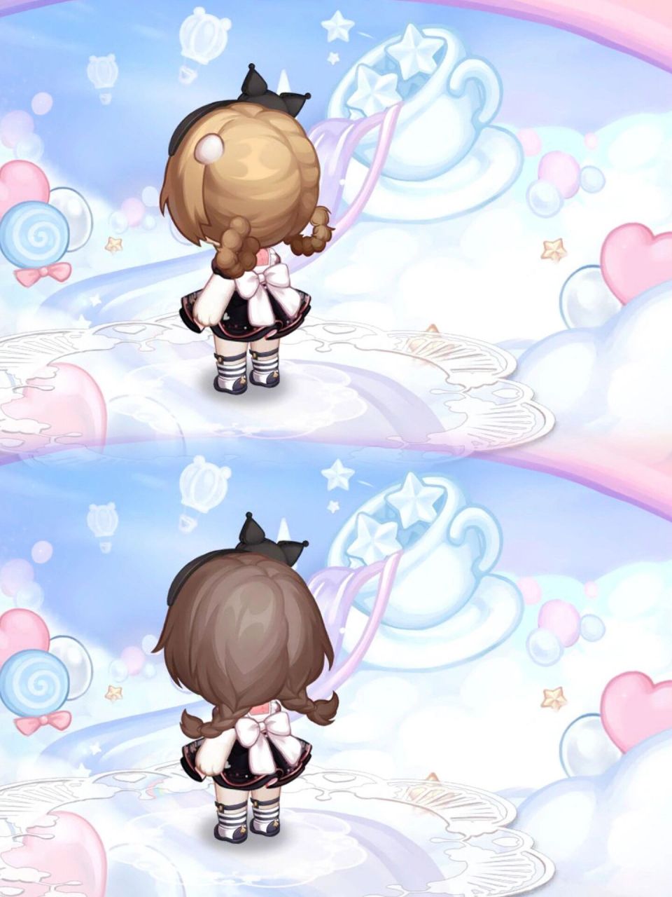 这套背面可爱死啦 好喜欢这个鞋子和围裙背后的蝴蝶结