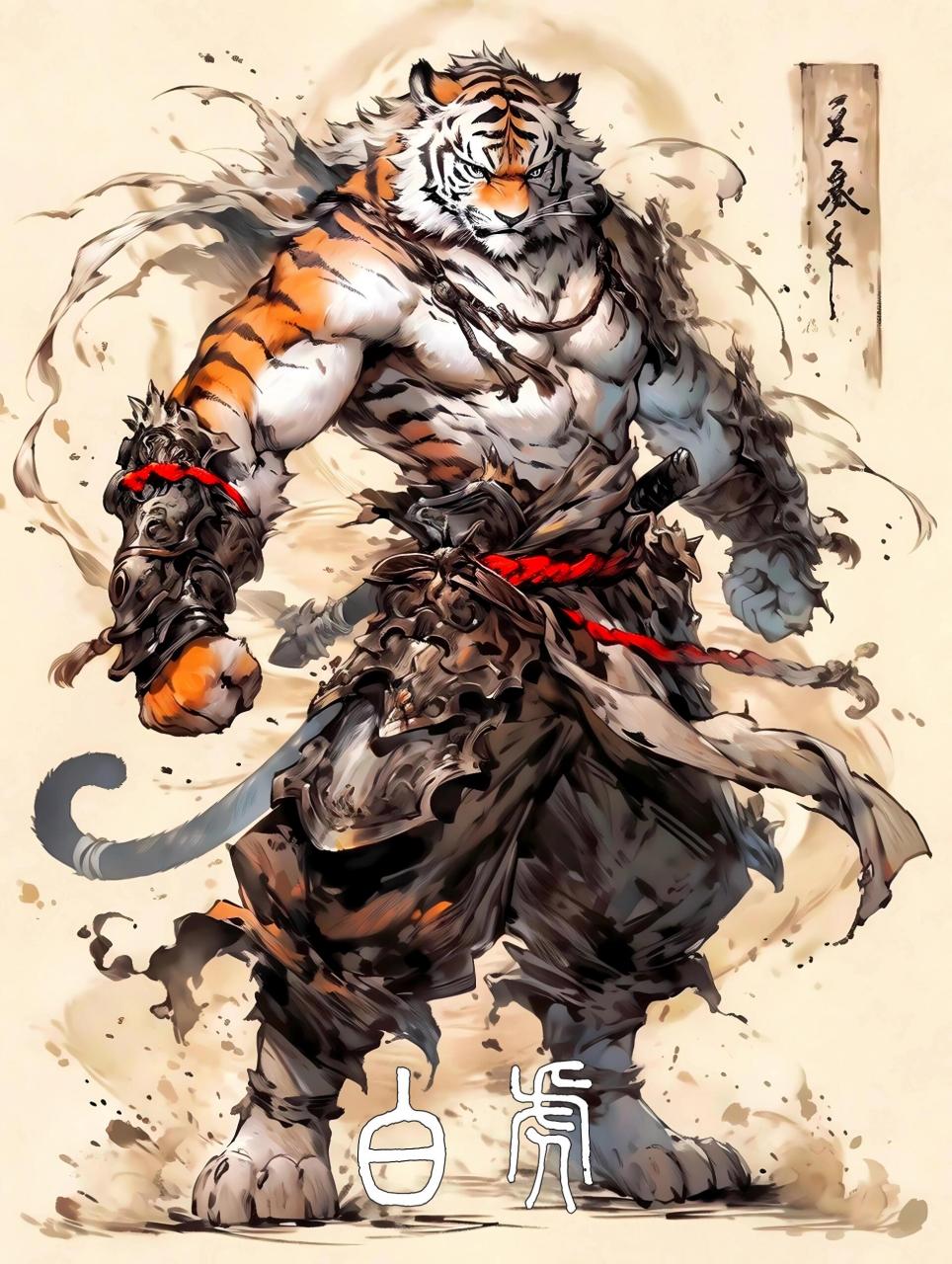 【ai神话】二十八星宿·白虎星宿(合集二) 西方七宿(白虎):奎木狼