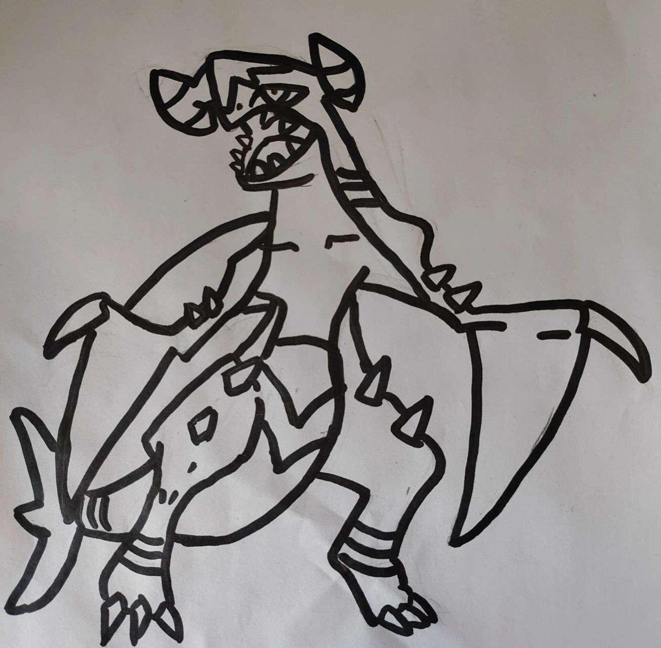 画残画的烈咬陆鲨