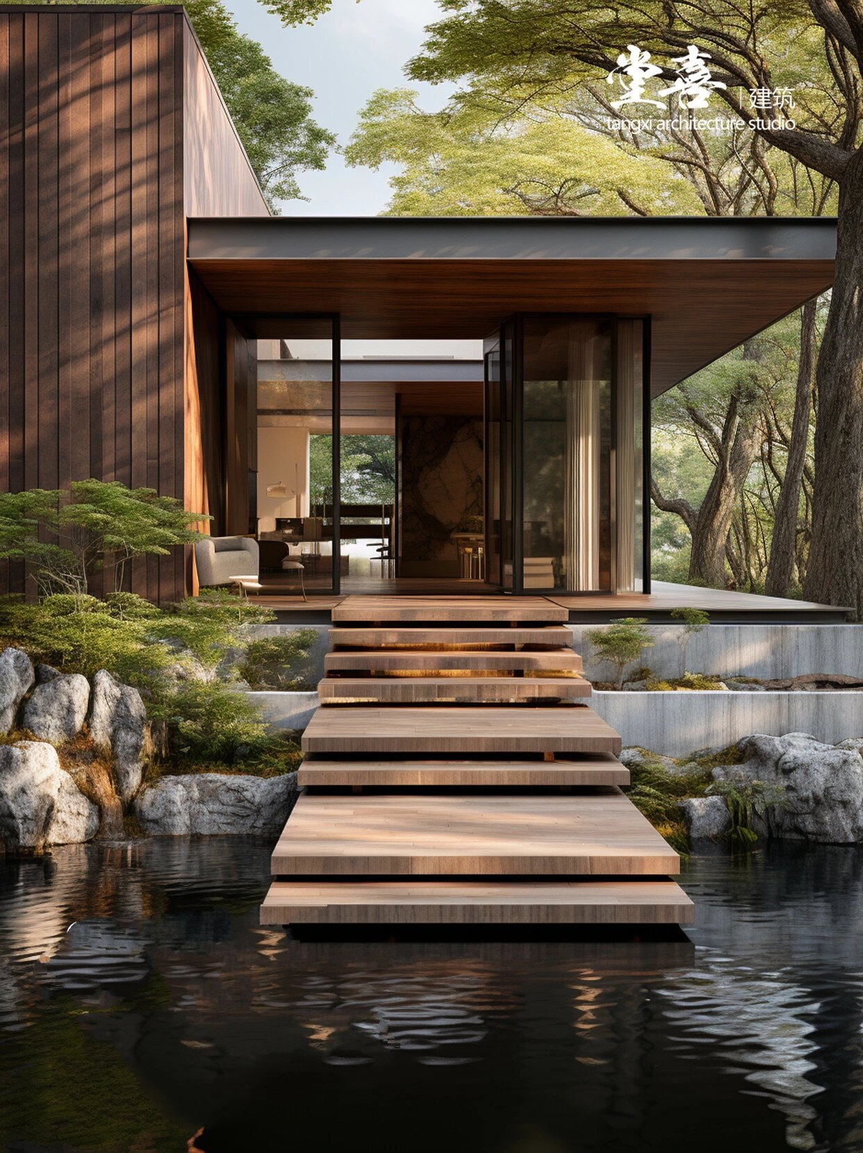 沈阳别墅庭院设计🎼1000平米 自然 纯粹