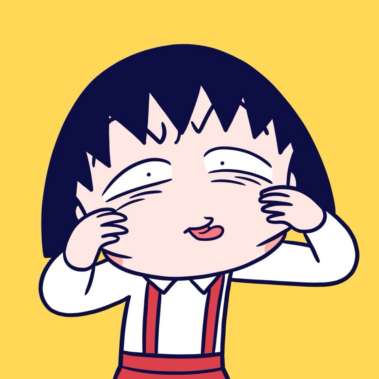 我总不能永远这样会完蛋 #樱桃小丸子# #手绘头像# #卡通头像# 感觉这