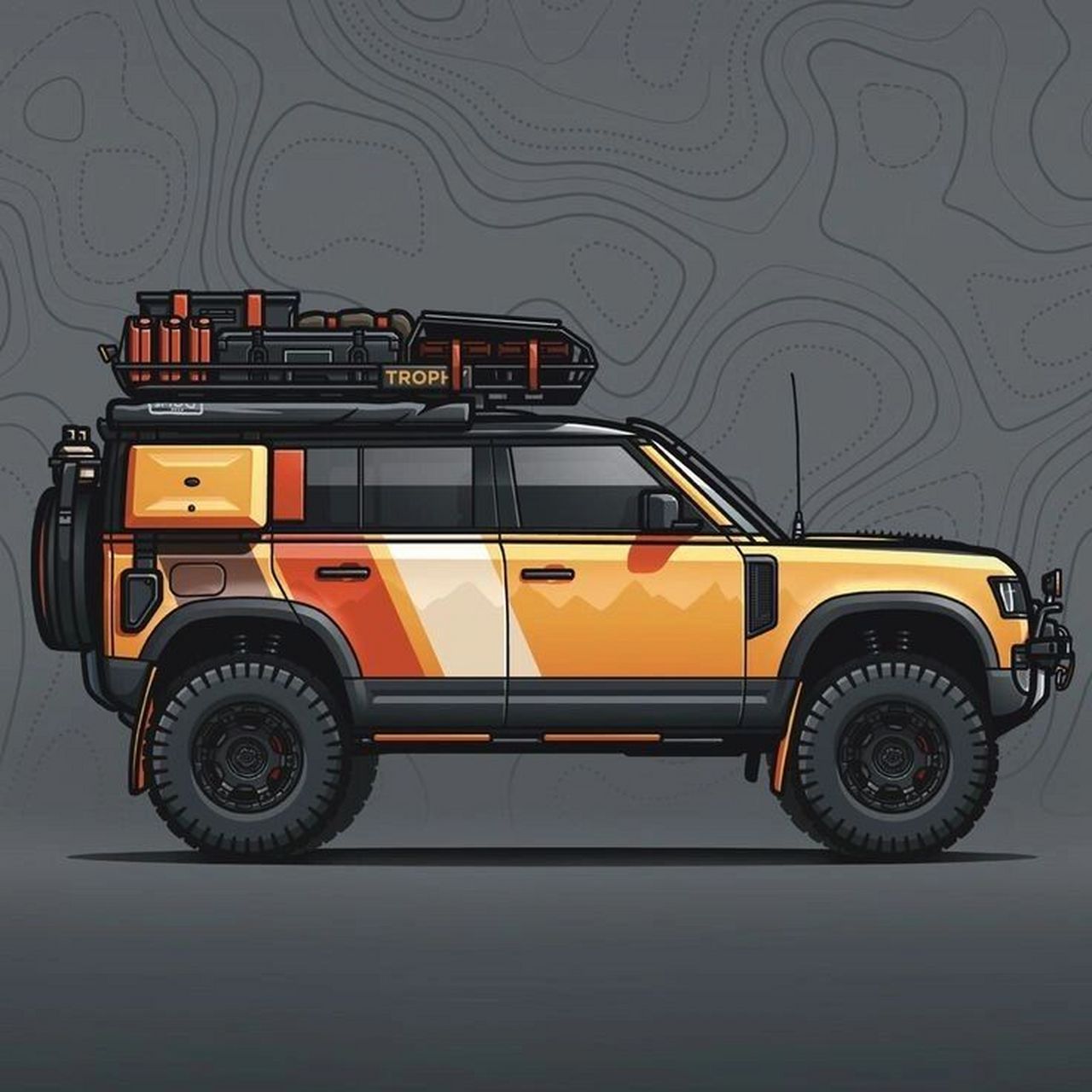 09你们要的越野车绘画素材3来了～96 96分享第三篇粉丝要的越野