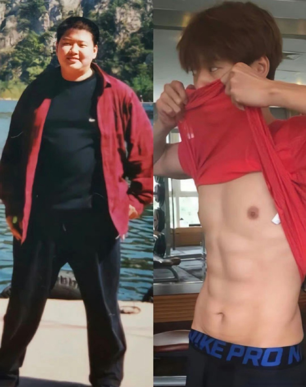 魏大勋减肥前后对比,从180斤减到腹肌男,这个毅力谁看了不说一句佩服