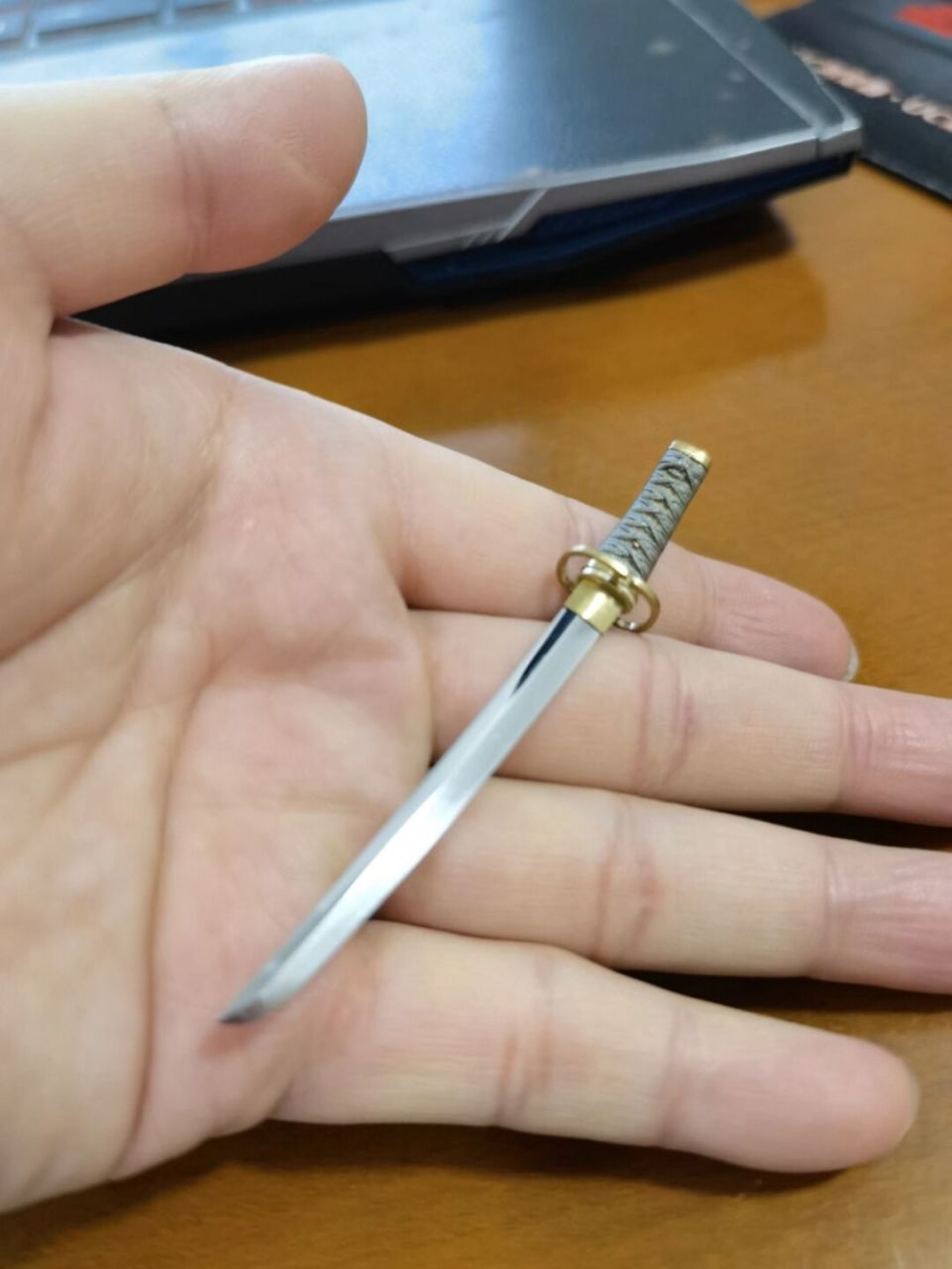 死神市丸银神枪 看过死神的都知道,神枪,m390神钢刀刃,纯手工制作,全