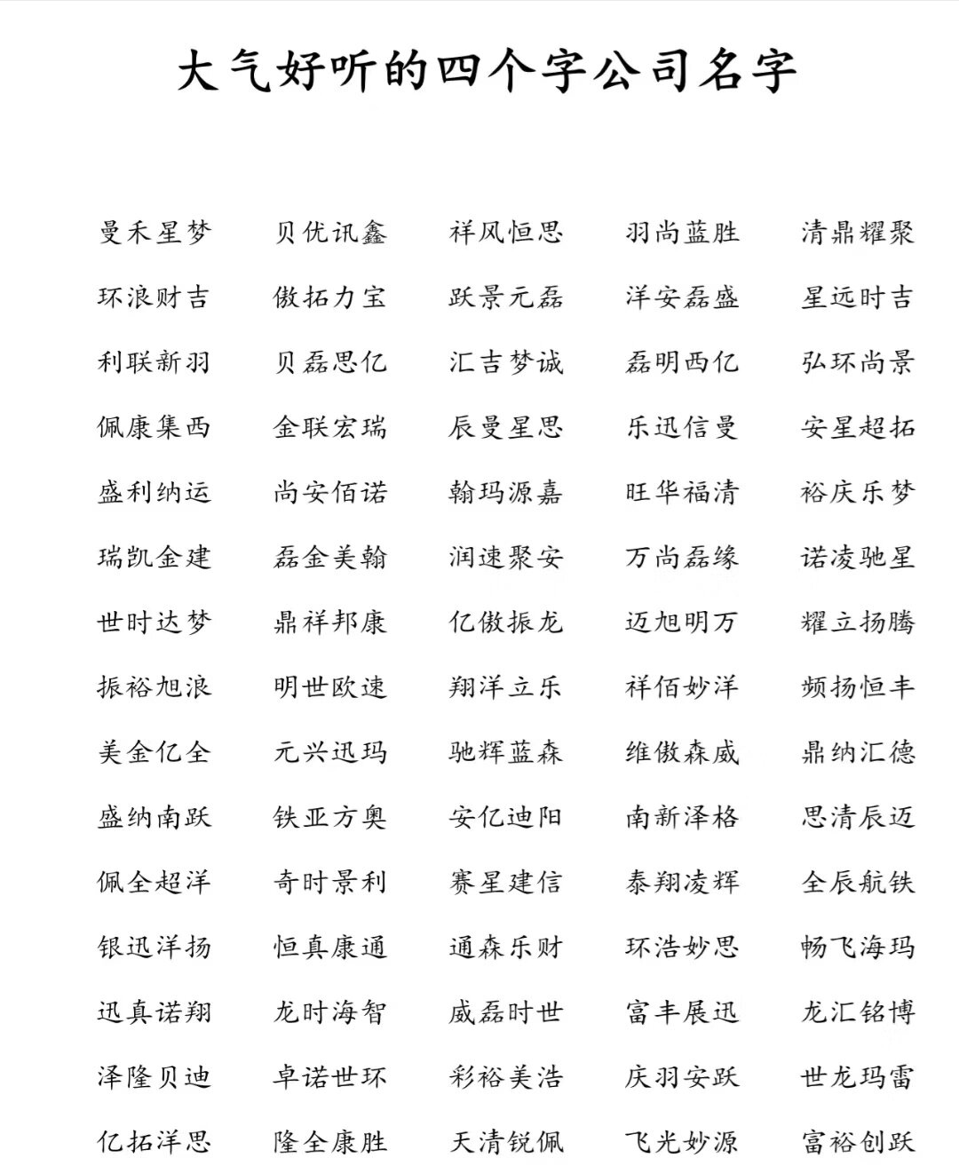 可爱名字 四个字图片