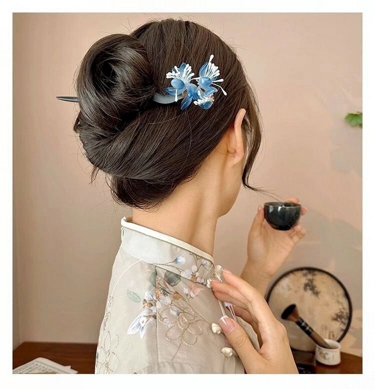 古风花朵木质发簪,让你的发型更有气质! 小仙女们,听说了吗?