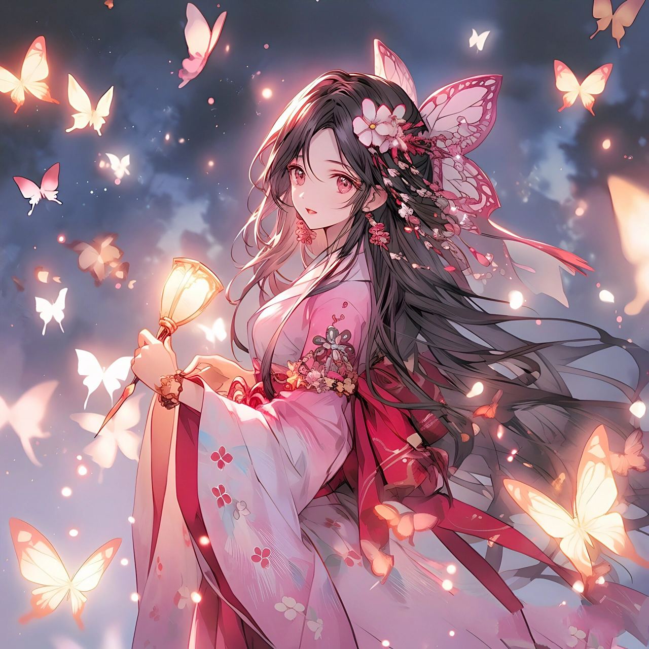 愿化作蝴蝶,永远守护你!▏古风女生头像