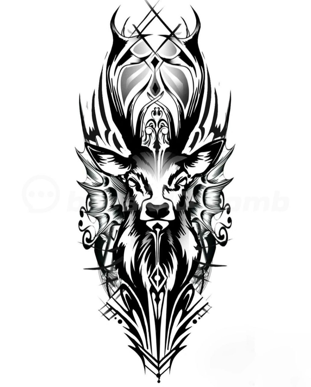 9张欧美花臂纹身手稿 适合健身人士的花臂图