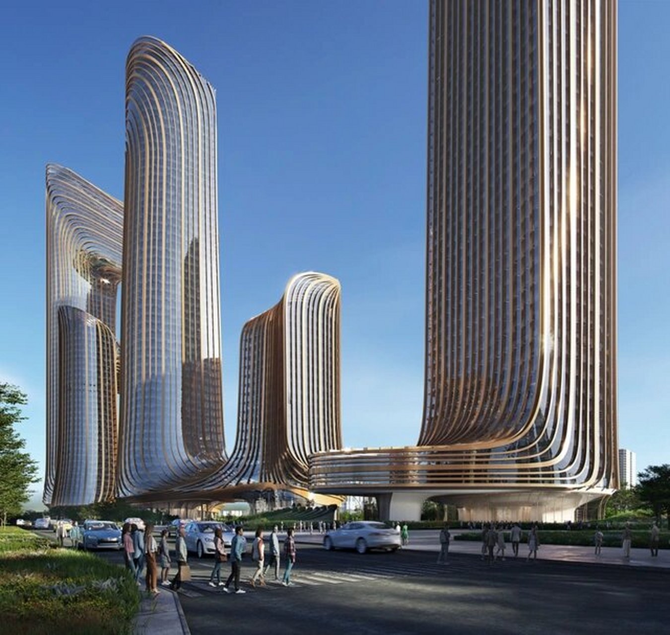 7515扎哈事务所|武汉华中科学生态城 华中科学生态城容纳商业服务