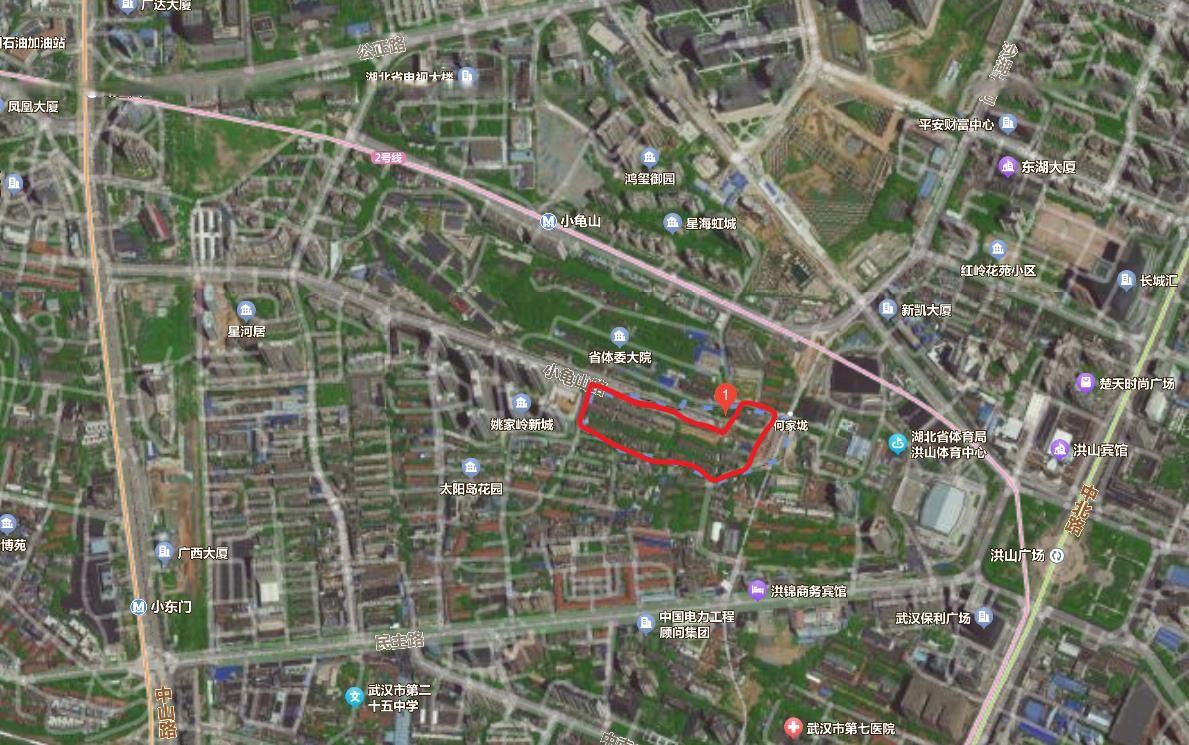湖北省体育局小龟山居武汉何家垅站地铁12号线何家垅具体位置