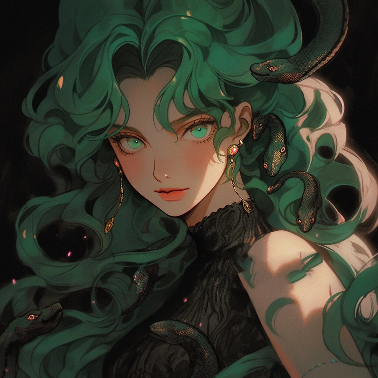 让人不敢靠近的女生头像|蛇蝎美人|旧漫女头