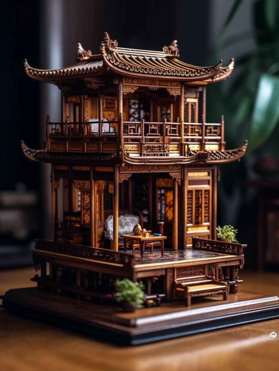 微缩模型|精致的古代独栋别墅第二弹来啦 如果在古代拥有一栋这样的别