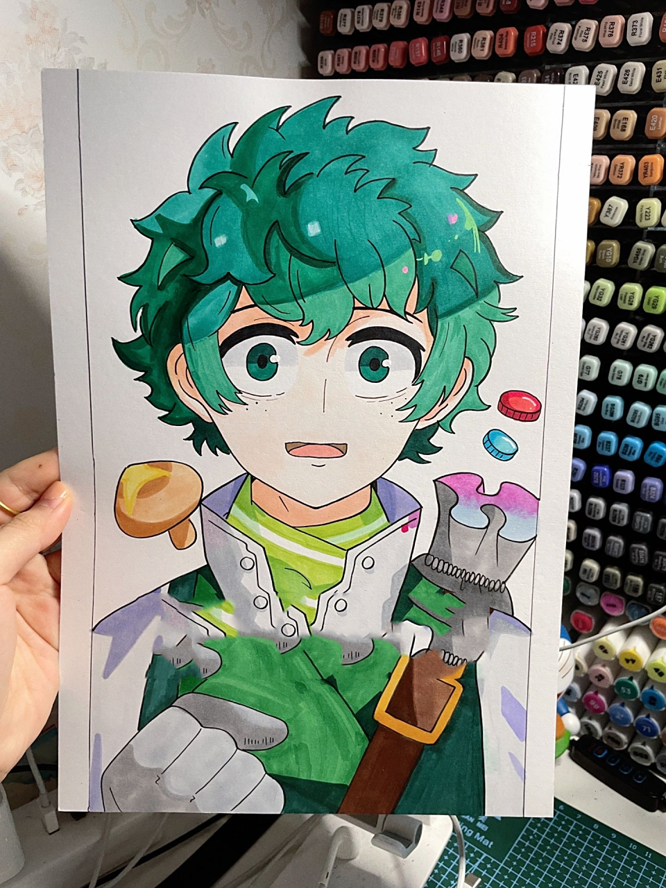 马克笔手绘/动漫人物男生/日系动漫/儿童画          板绘作品临摹