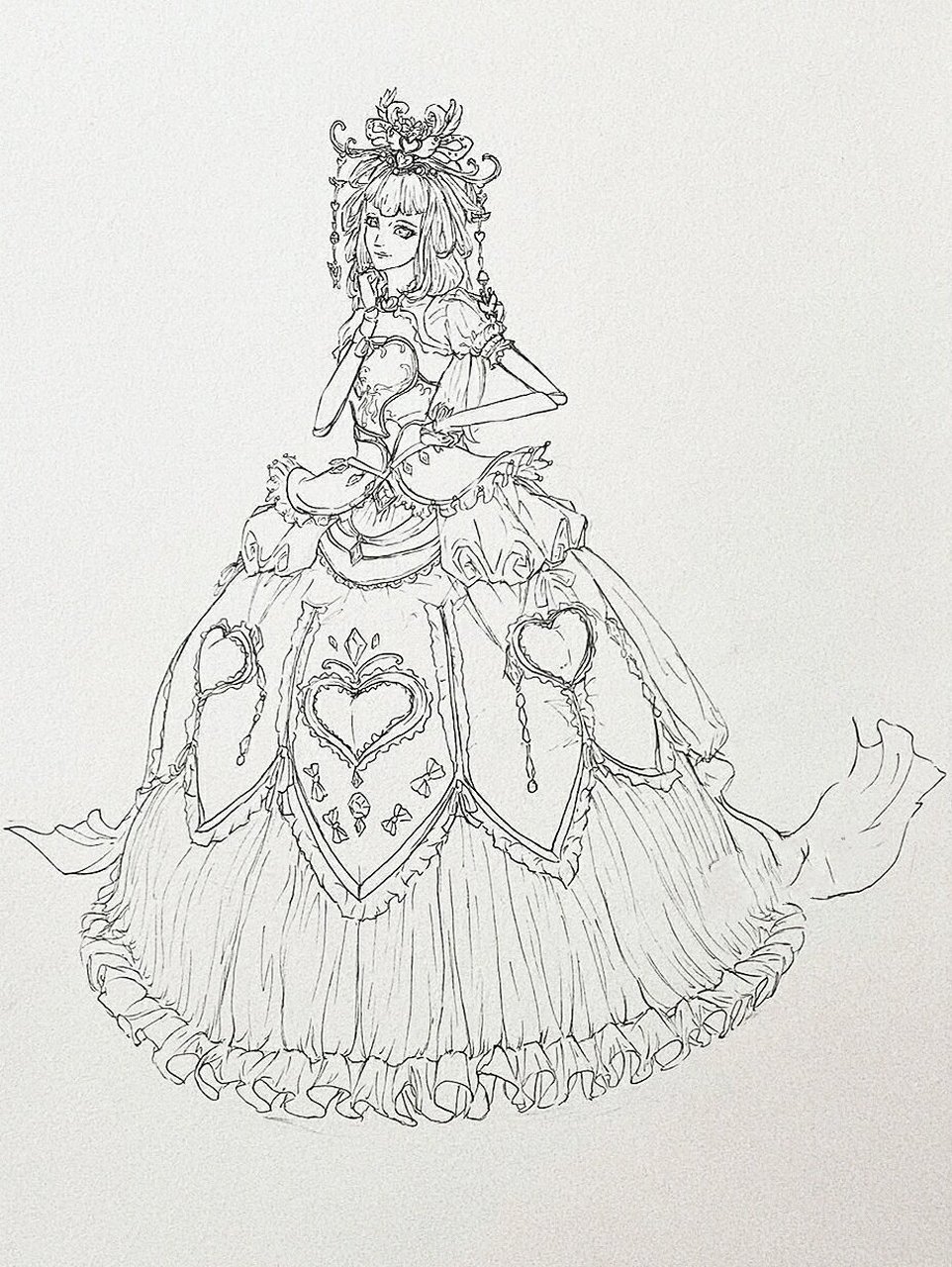 手绘人物之白光莹 叶罗丽手绘人物之白光莹,情公主,黑香菱