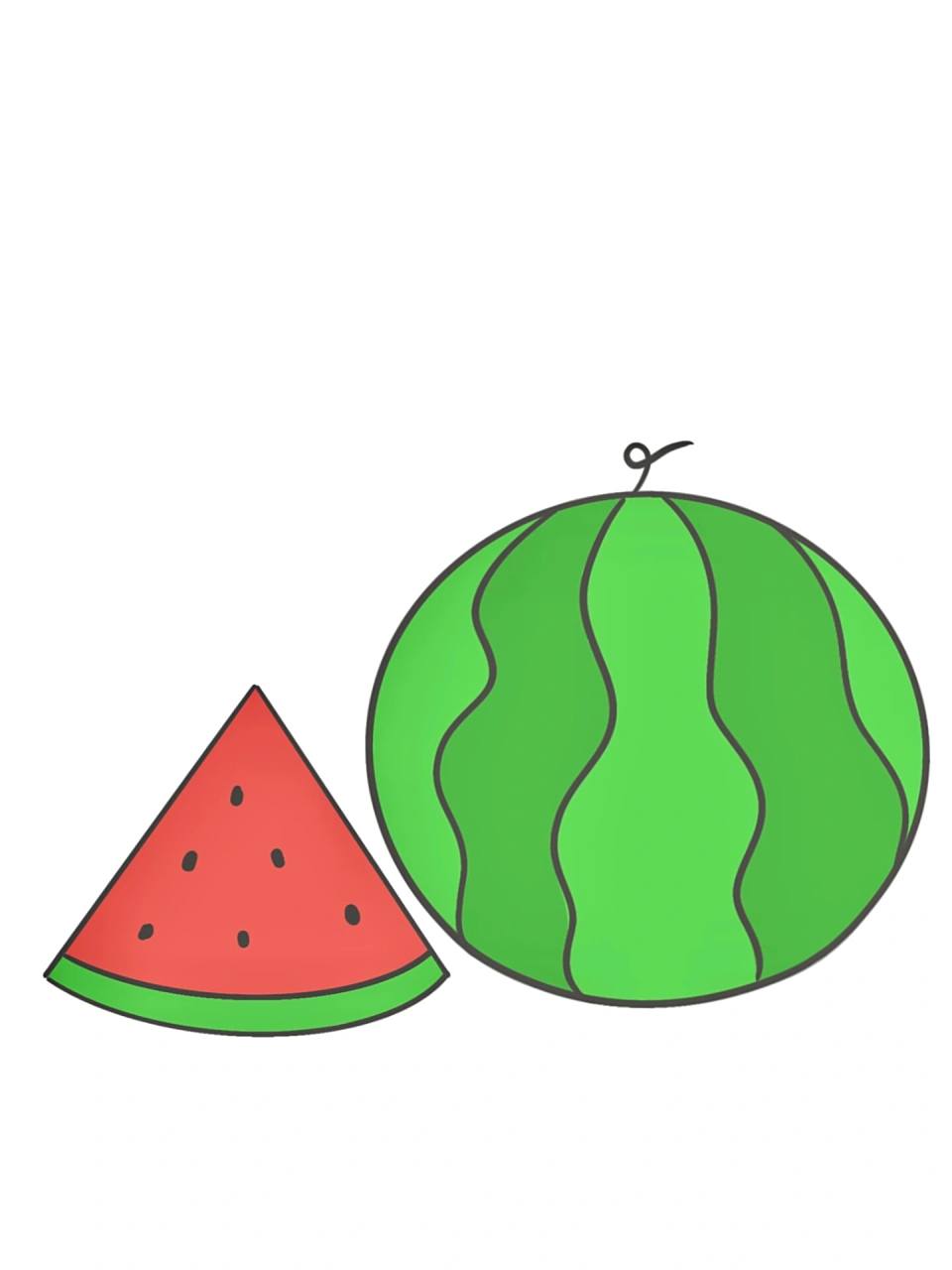 简笔画教程分享 大西瓜91