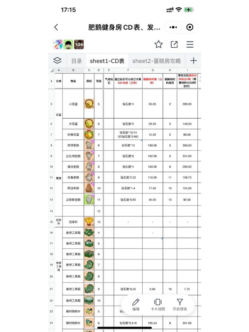 肥鹅健身房雕像图鉴首发    蛋糕,沙滩,篮球活动cd表,奖励,主棋盘订单