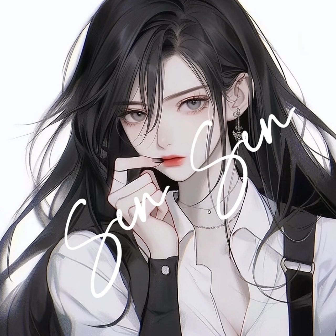 女生头像|高冷黑长直御姐头像