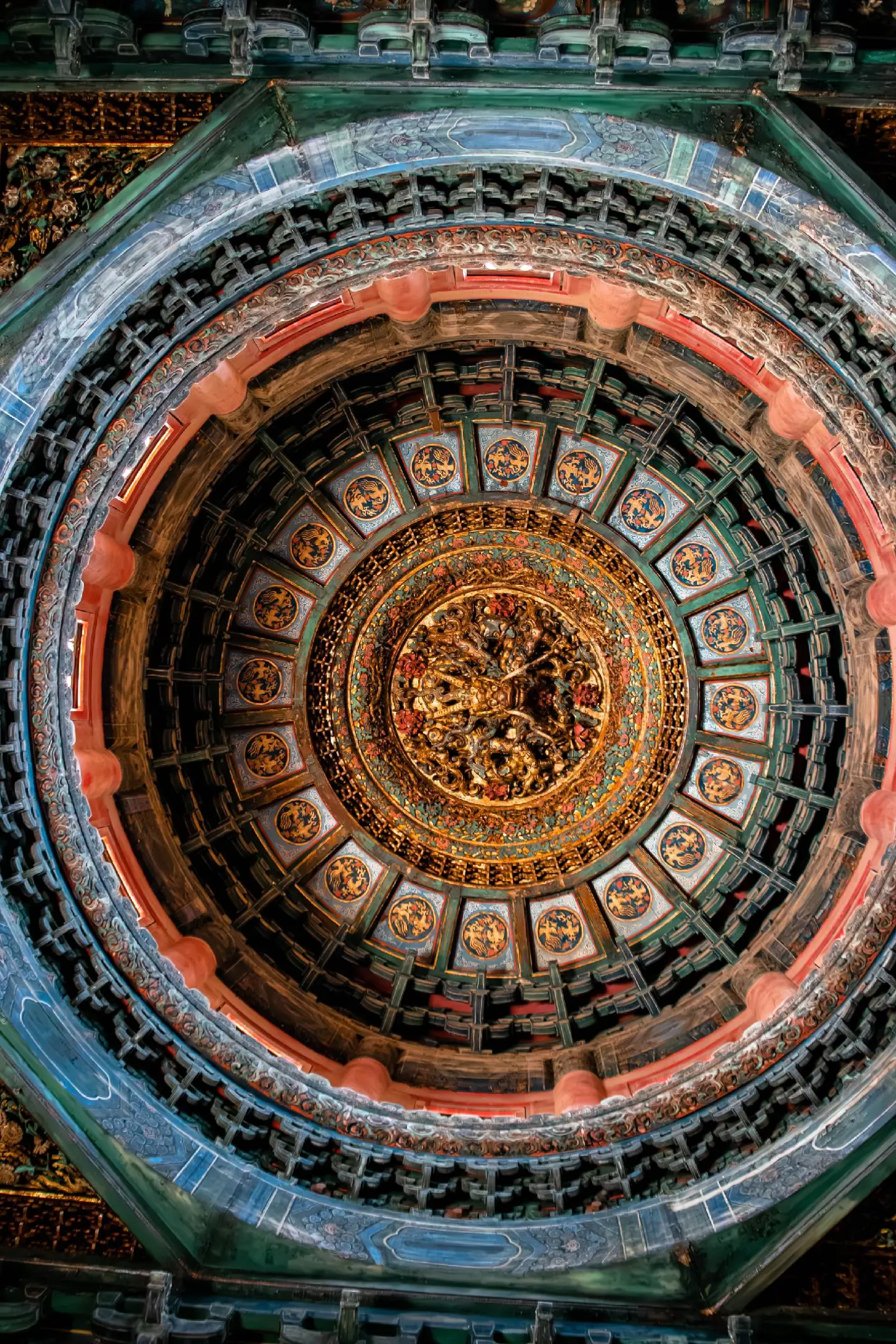 故宫最值得仰望的风光一千秋亭藻井