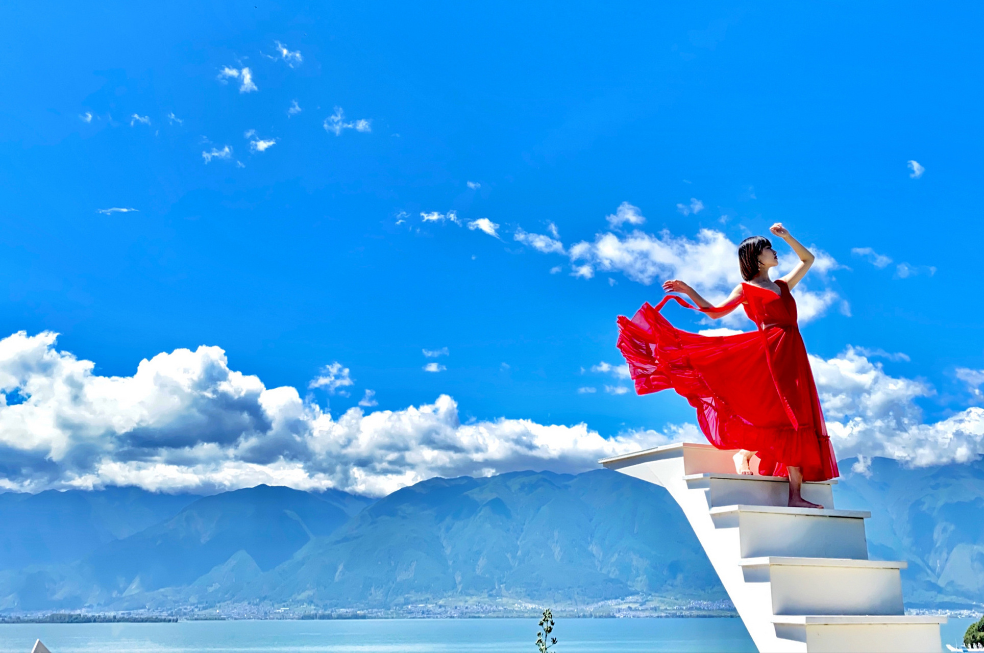 大理洱海95天梯&玻璃球&天空之镜拍照姿势 95一生一定来大理拍一