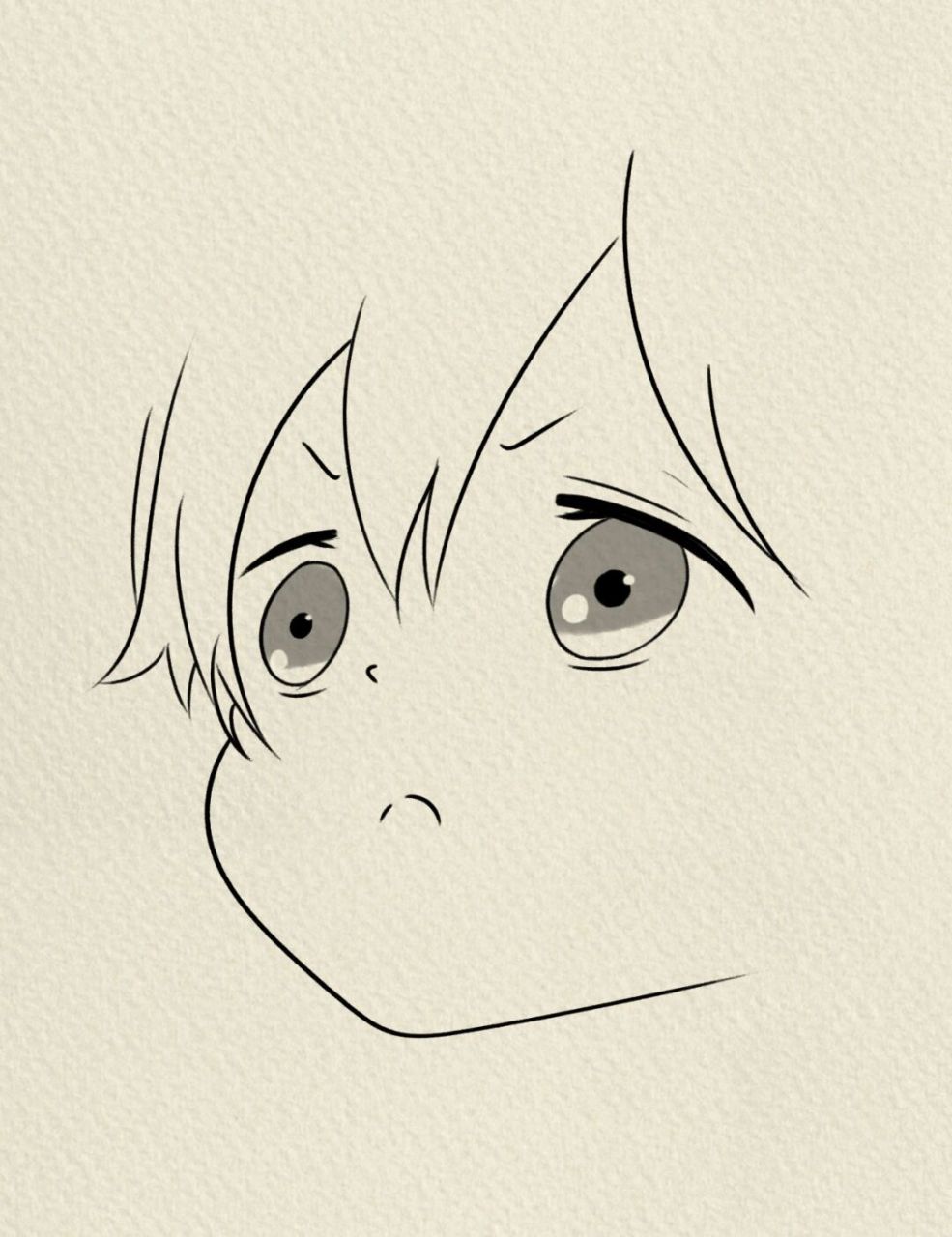 寻找小红书绘画大神# #动漫男头# #绘画临摹# #画画的日常# #简笔画