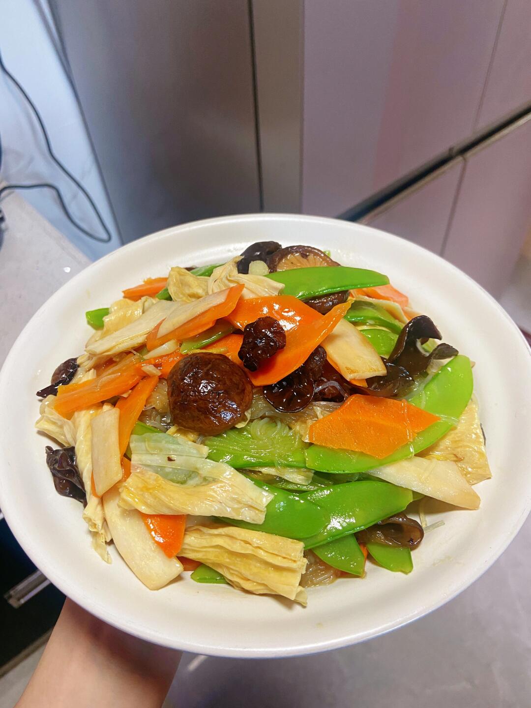 炒斋 罗汉斋 鲜甜爽口 素菜最好吃的做法