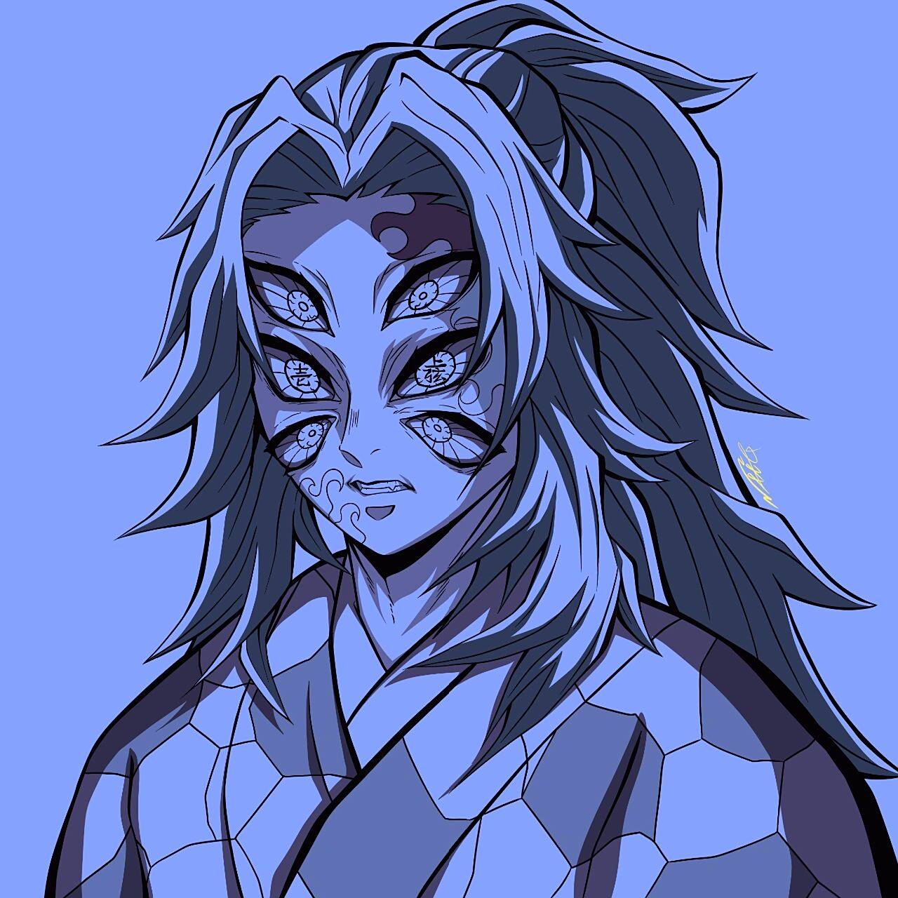 上弦一 61黑死牟 61头像分享第二弹 是一个鸽了很久的黑死牟和缘