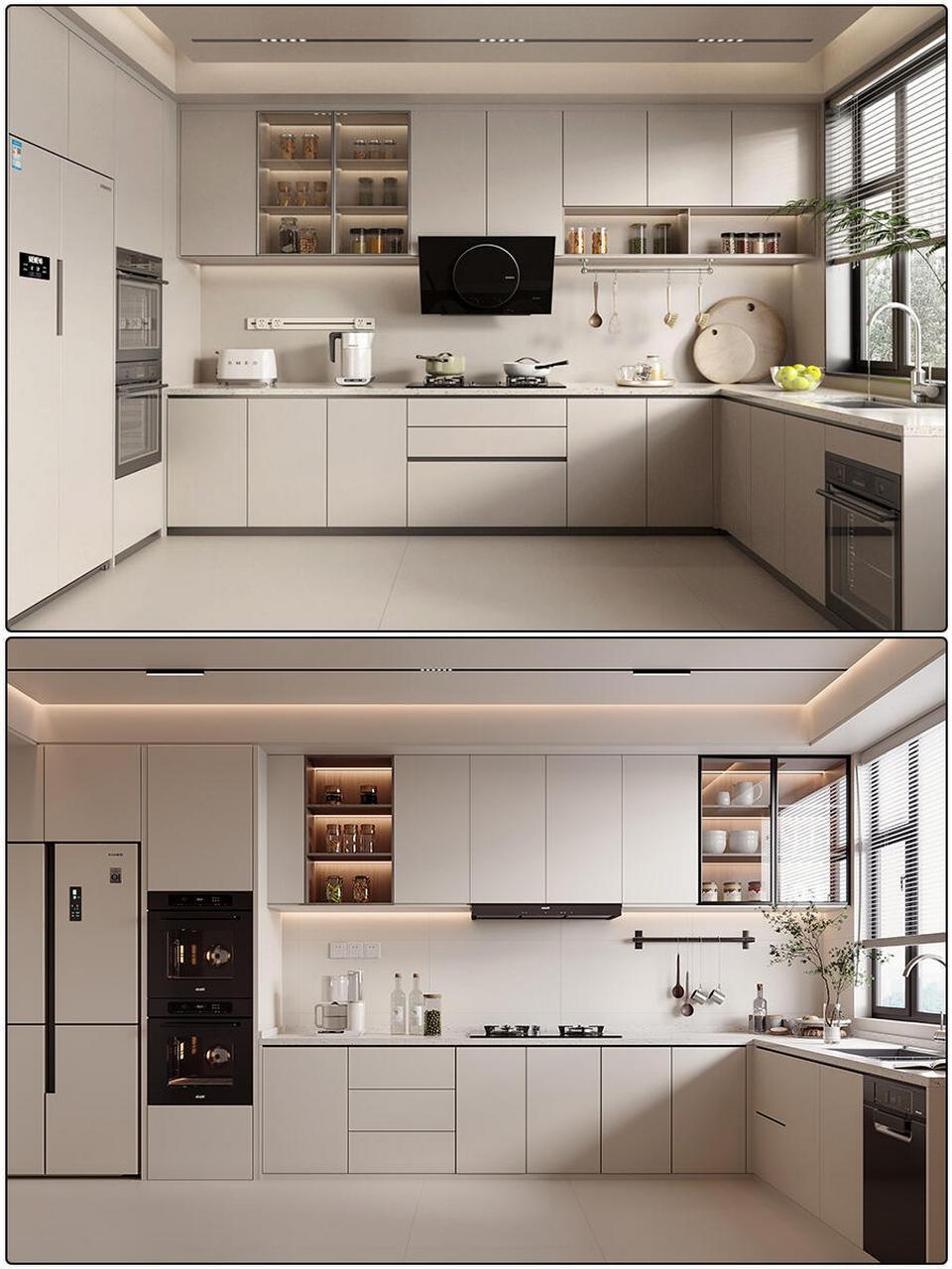 功能齐全厨房整体橱柜||整体厨房橱柜定制的特点 在现代家居设计中