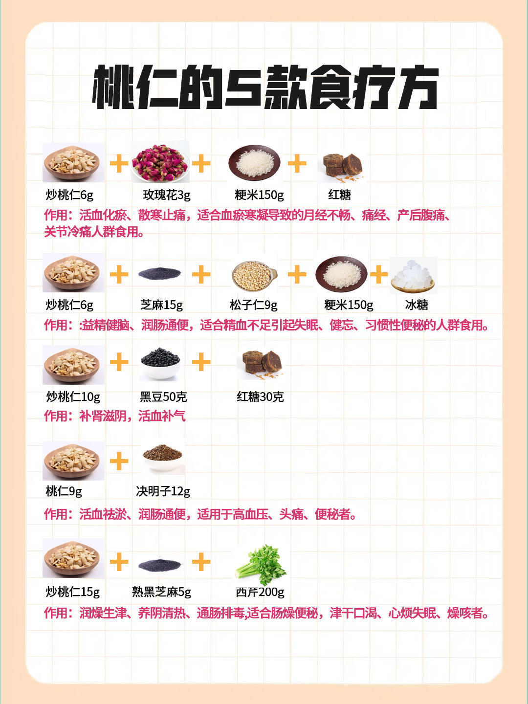 桃仁的功效与作用,附:桃仁的5种养生吃法 桃仁有什么功效?