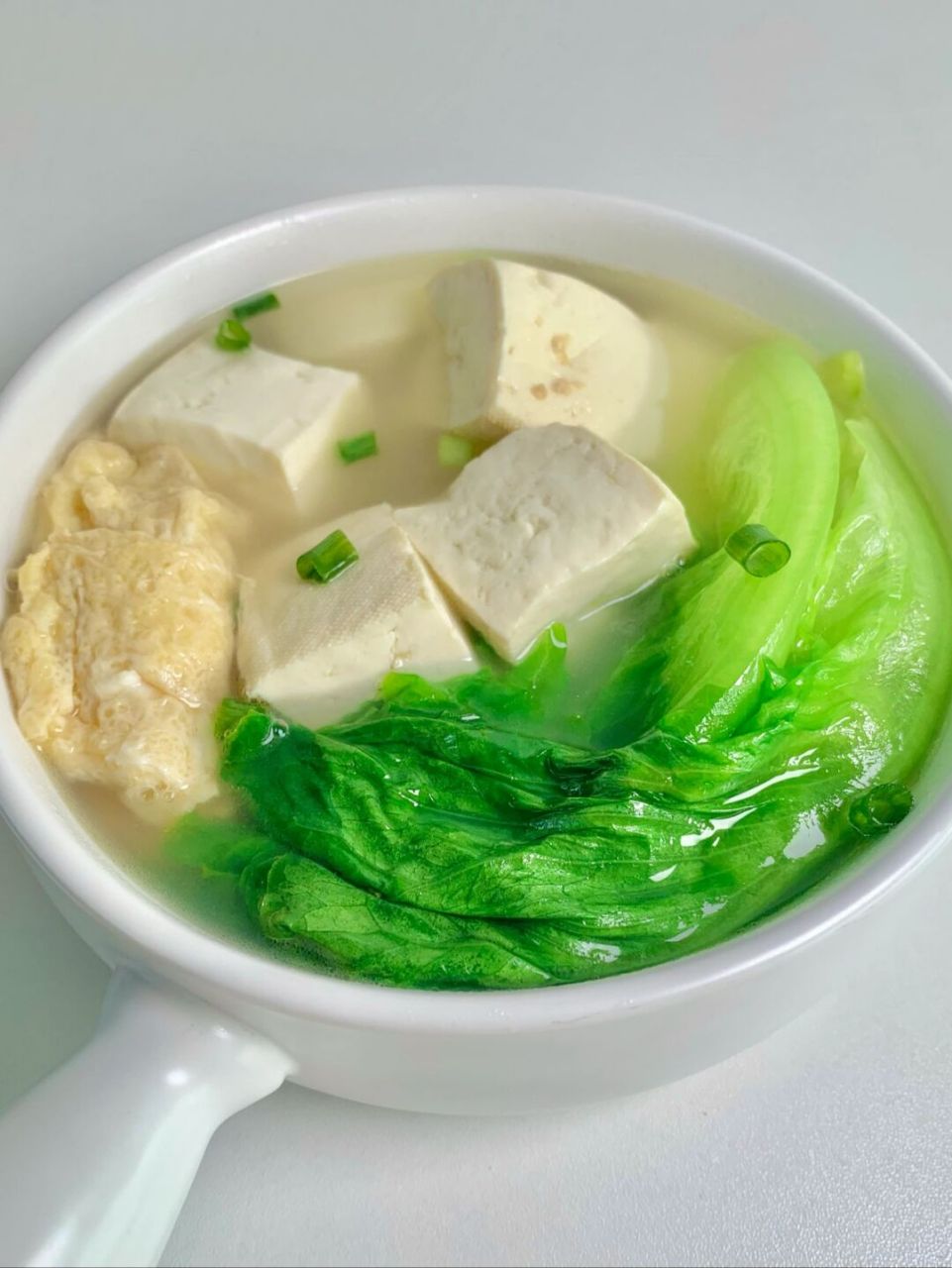 生菜鸡蛋豆腐汤,清爽刮油!非常鲜美! 简单好喝还低脂高蛋白!